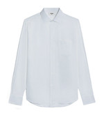 에디 슬리먼의 시그너처인 5cm 칼라가 인상적인 화이트 셔츠 가격미정 셀린느 옴므 제품.