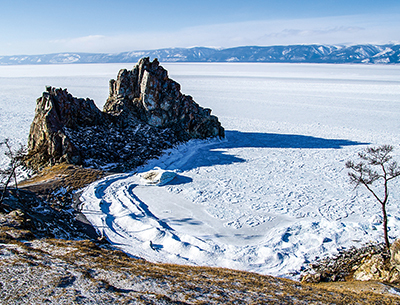 시베리아의 푸른 눈 '바이칼 호'의 겨울 풍경