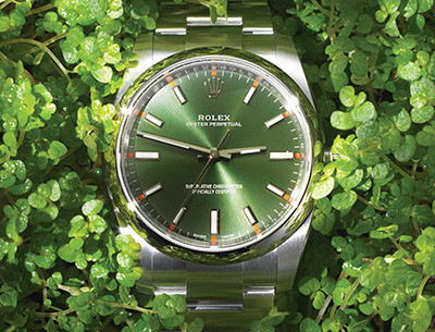 싱그러운 초록 시계
