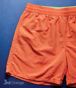 3rd Orange 
허벅지 중간 길이의 주황색 수영복 11만원대 폴로 랄프 로렌 제품.