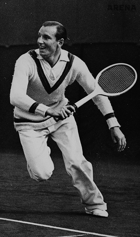 테니스 선수이자 브랜드 창시자인 프레데릭 존 페리.

