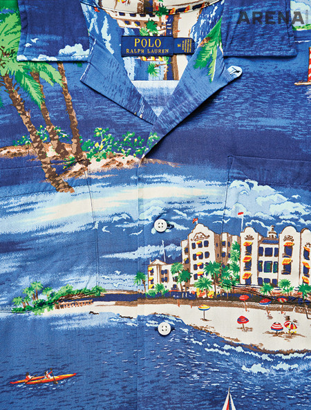 해변에서 입고 싶은 파란색 하와이안 셔츠 가격미정 폴로 랄프 로렌 제품.