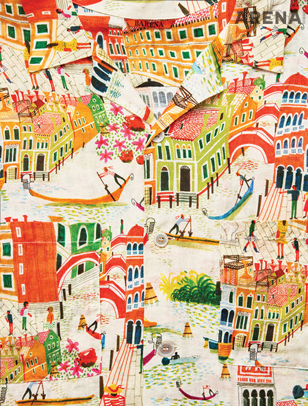 베네치아 풍경을 그려 넣은 하와이안 셔츠 39만5천원 바레나 베네치아 by 비이커 제품.