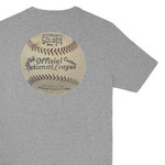 빈티지한 야구공 모티브 프린트 티셔츠 27만8 천원 골든 구스 제품.