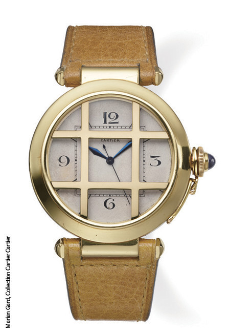 1943년 까르띠에 파리 스페셜 오더, 보호 그릴이 있는 방수 시계.