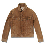 연한 갈색 코듀로이 트러커 재킷 30만원대 폴로 랄프 로렌 제품.