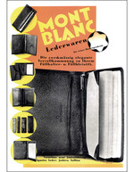 1930년대 몽블랑 레더 컬렉션의 광고 포스터.