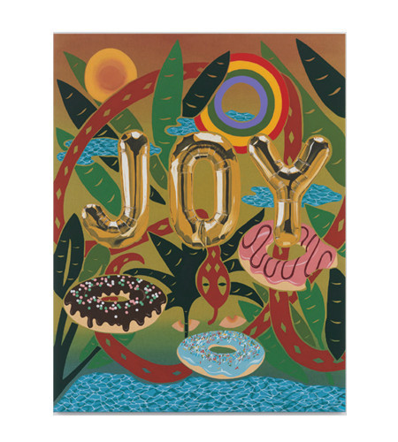 Joel Mesler, Untitled(Joy), 2022, Pigment on linen,
84×65in.(213.4×165.1cm)
© Joel Mesler
Courtesy LGDR