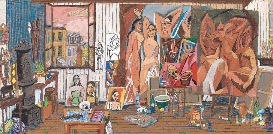 Picasso’s Studio at Bateau, Lavoir Paris, archival pigment print on Hahnemuhle German Etching paper, 56 x 28cm, edition of 100, 2021, hand signed, dated and numbered on the recto