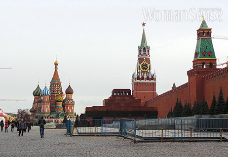 모스크바 크렘린 궁 앞의 붉은 광장.