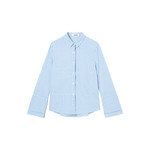 깅엄 체크 패턴이 더해진 스카이 블루 컬러의 포멀한 셔츠 가격미정 밀로그램.