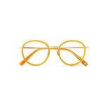 옐로 컬러 프레임의 안경 56만5천원 키블리.